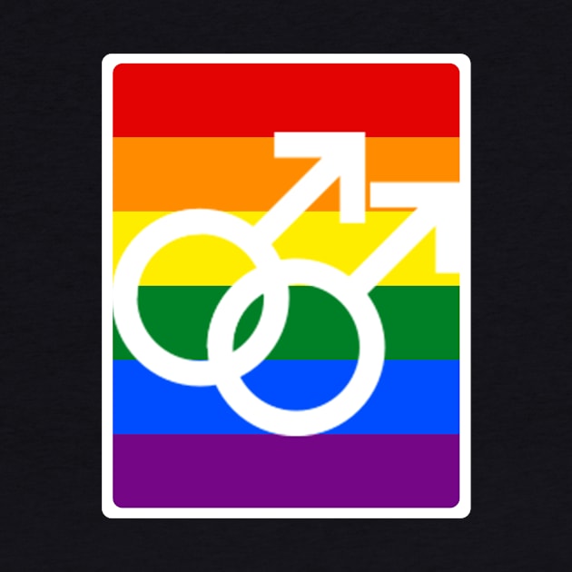 LGBT Gay Pride - Male Symbol by gayprideandpassion